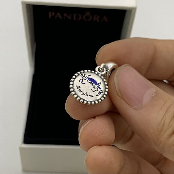 ✨🔥Pandora Maryland Crab Dangle Charm s925 Sterling Silver - Picture 6 of 9